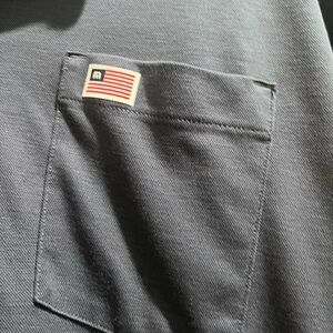 Travis Mathew Blue Tee with Logo Detail